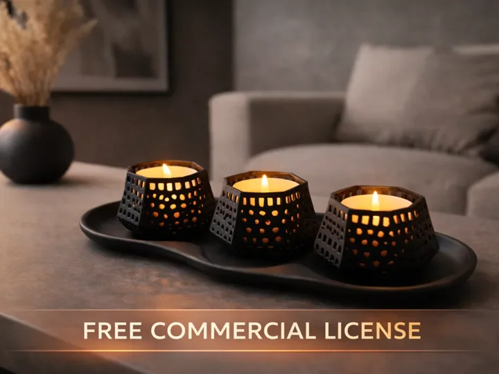 Porta-velas VØID Glow — referência do criador