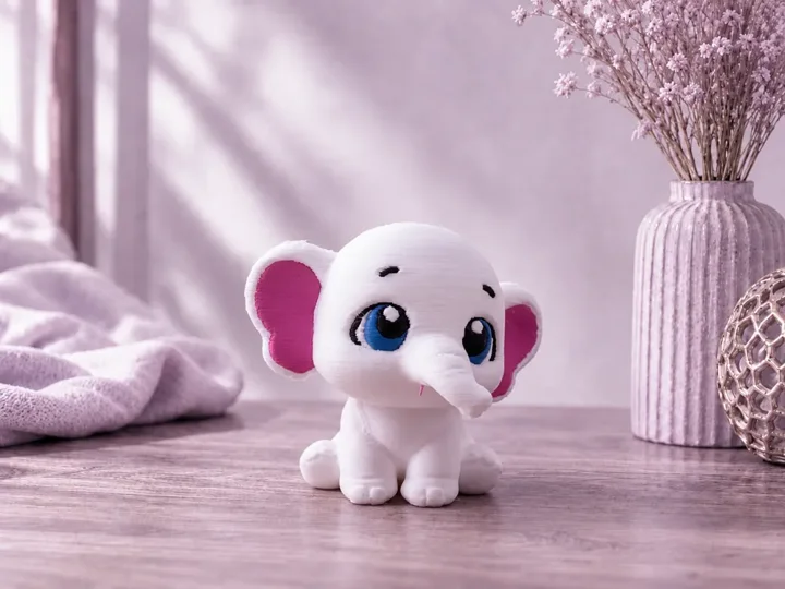Elefante kawaii — referência do criador