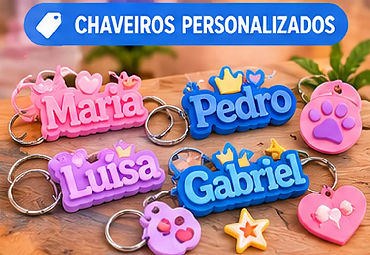 Chaveiros personalizados